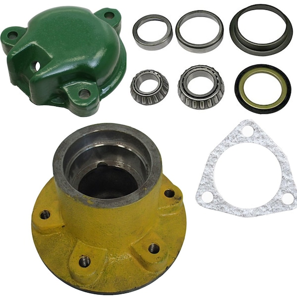 Aic Replacement Parts Wheel Hub Bearings Cap R26631 R48763 fits J D 2510 3010 4010 3020 4020 4320 WBKJD6-HUB-KIT - main